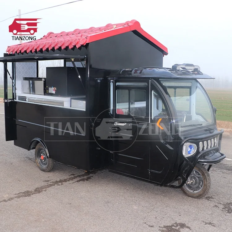 Best Selling Customized Food tricycle Mobile  Hot Dog Food Vending Truck