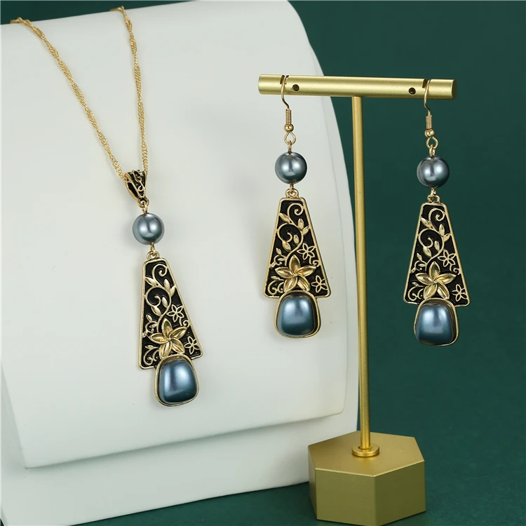 Simple Pearl Pendant Guam Gold Necklace 18k Gold Jewelry Hawaii Jewelry Set Wholesale