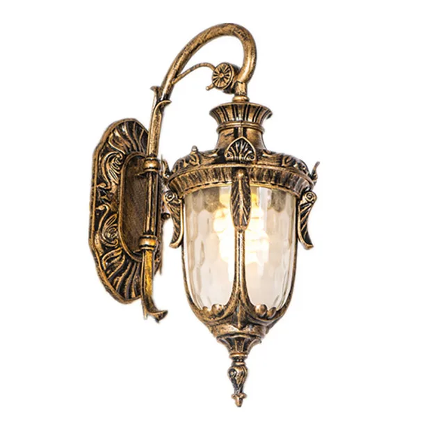 Европейский Старый Школьный стиль винтажный дизайн наружный комнатный отель курорт фонарь садовый настенный светильник