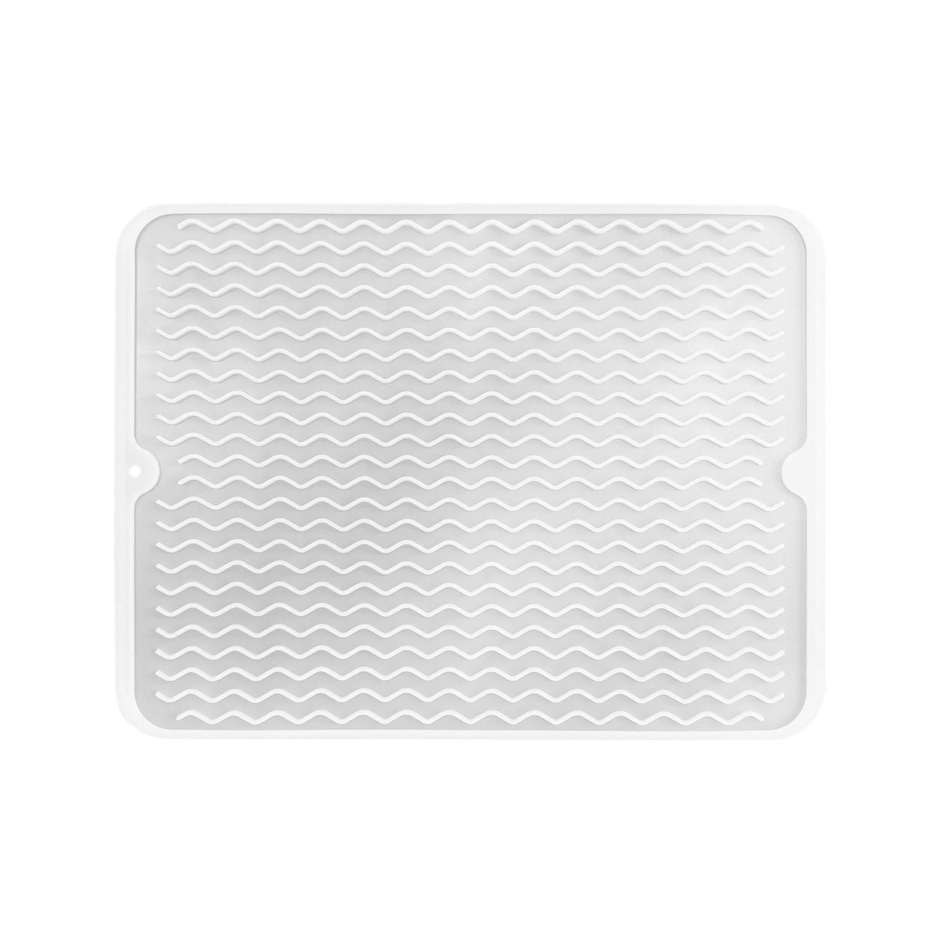 Wholesale Clear Silicone Dishes Drying Mat Kitchen Sink Mat Drying Sheet Transparent Silicone Mat for Kitchen Counters Sink