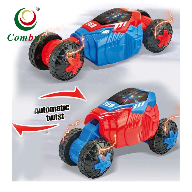 Deformation off-road lighting automatic toy twist stunt car