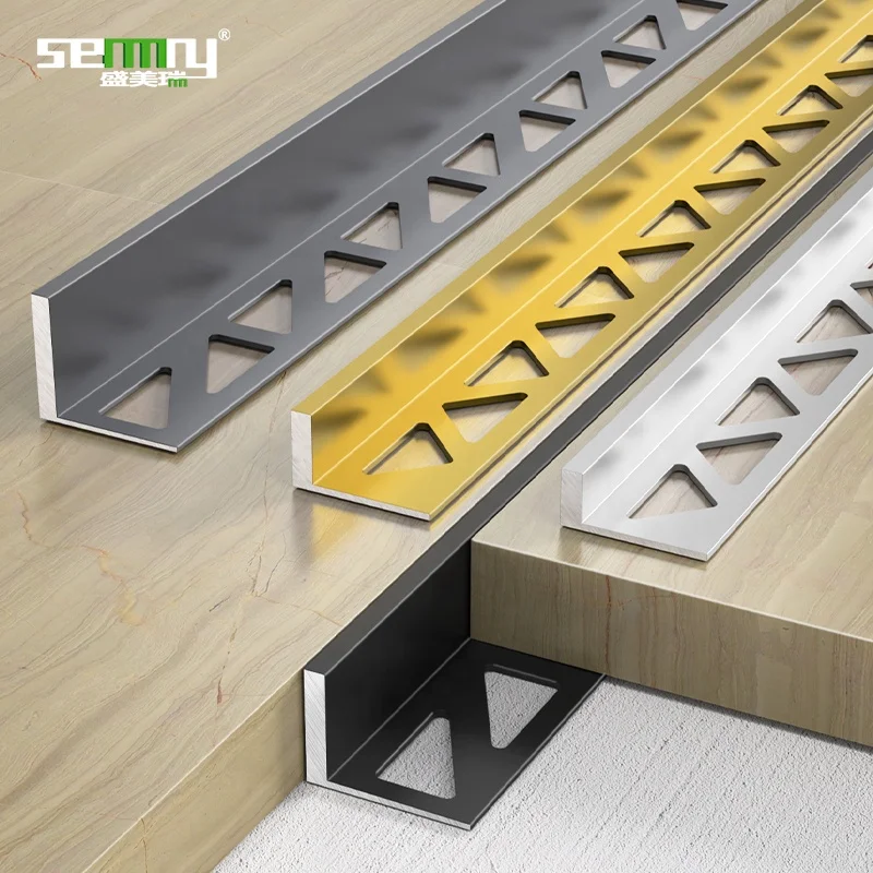 Aluminum tile profile Floor Decorative Wholesale Edge Aluminum Tile Profile Trim Corner