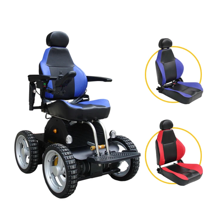 Strong capacity with electromagnetic brake seat size optional electric wheelchair conquer a variety of terrain 1350W*2  -BZ-O01