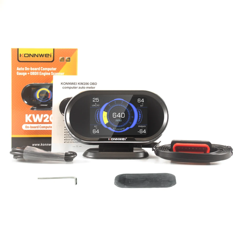 Цифровой спидометр KW206 3 5-дюймовый экран TFT HD дисплей с функцией Head-Up + автомобильный диагностический инструмент Inst