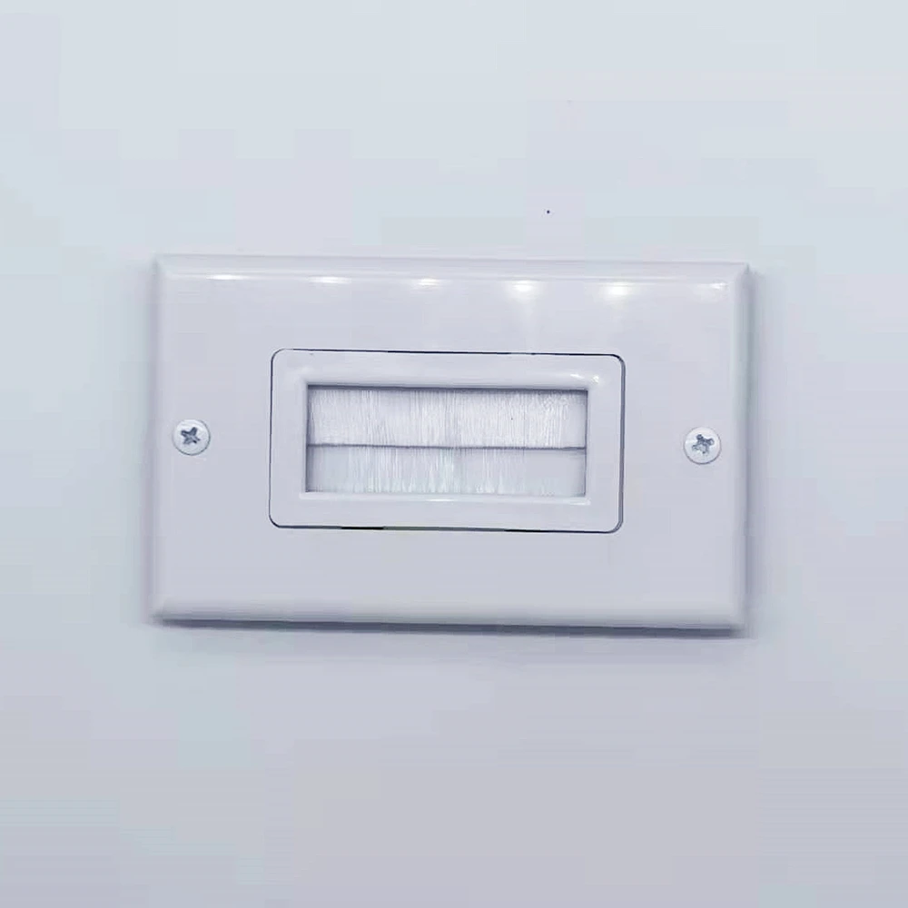 Flush  Brush  Wall Plate American Standard For Cable Entry