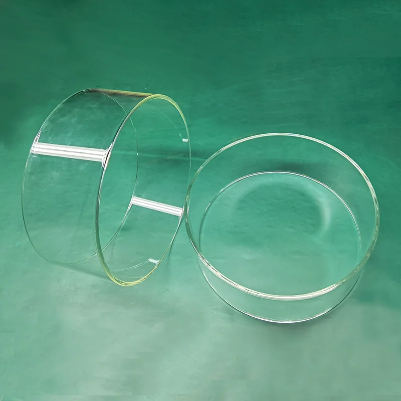Custom High Temperature Clear Glass Tube Borosilicate 3.3 Glass Tubes Chimney Large Diameter Glass Tube For Stove