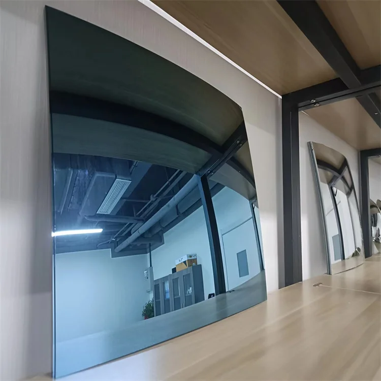 1-HD clear , blue and yellow high quality rear view side car mirror glass for truck