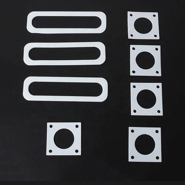 Customized Size Or Standard Size White Expand PTFE Gasket PTFE Rod And Sheet Gasket