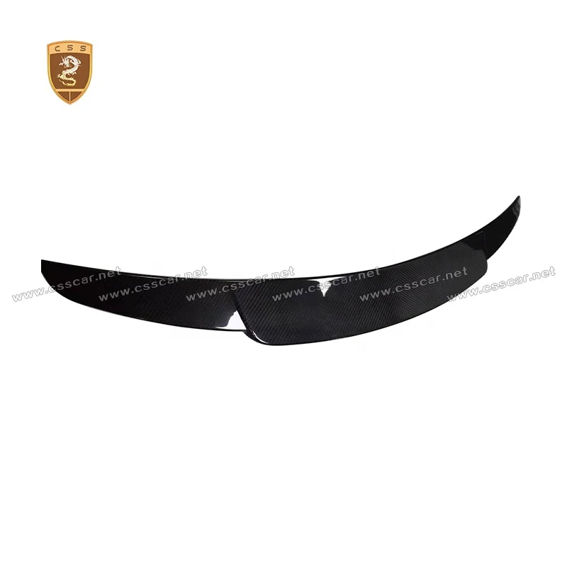 Best Selling B Style Glossy Black Carbon Fiber Car Rear Trunk Spoiler Wing For Mercedes Benz S Class W223