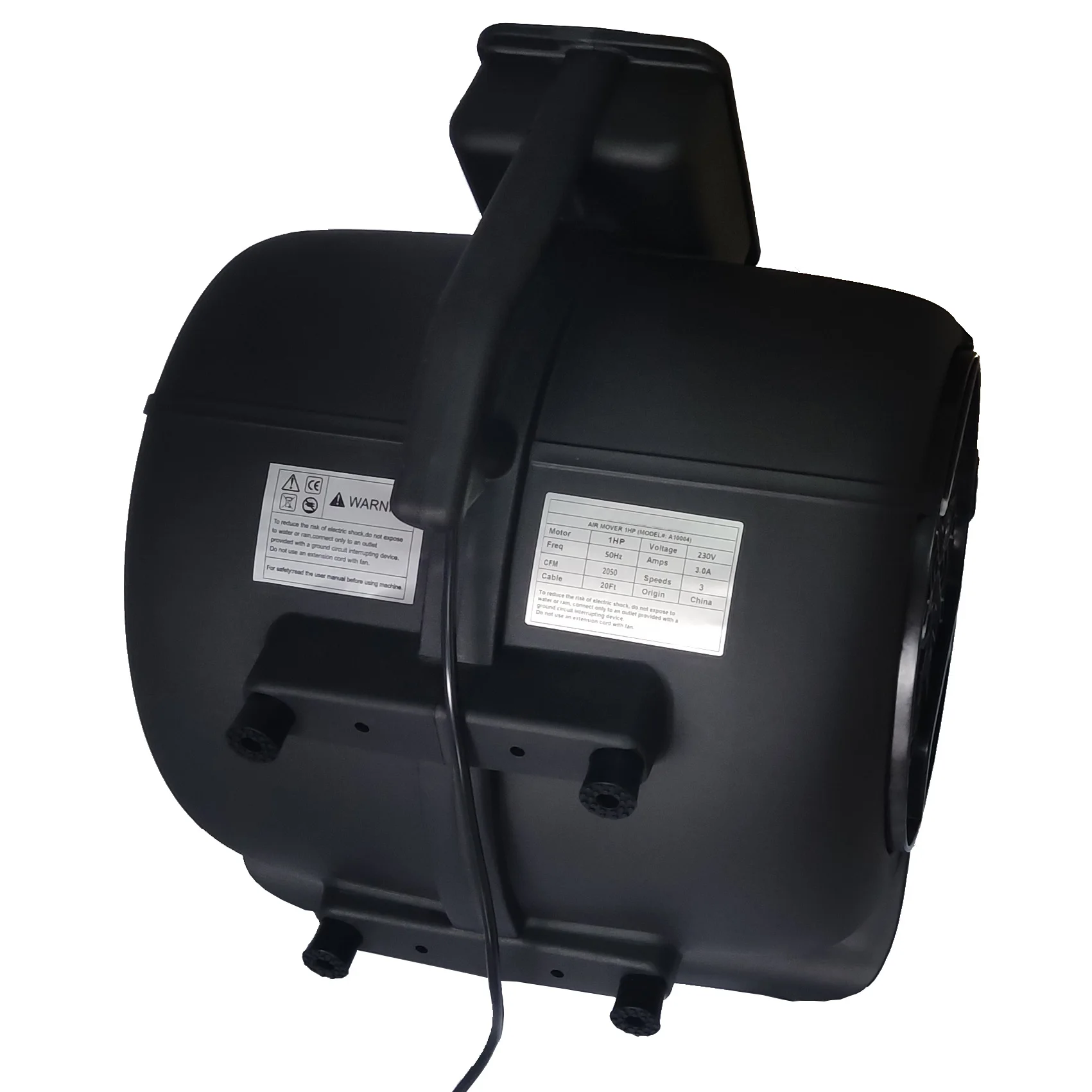 New design ETL/CE certificate 2600CFM-3600CFM  fan blower for  Water Damage Restoration, Janitorial, Plumbing air mover