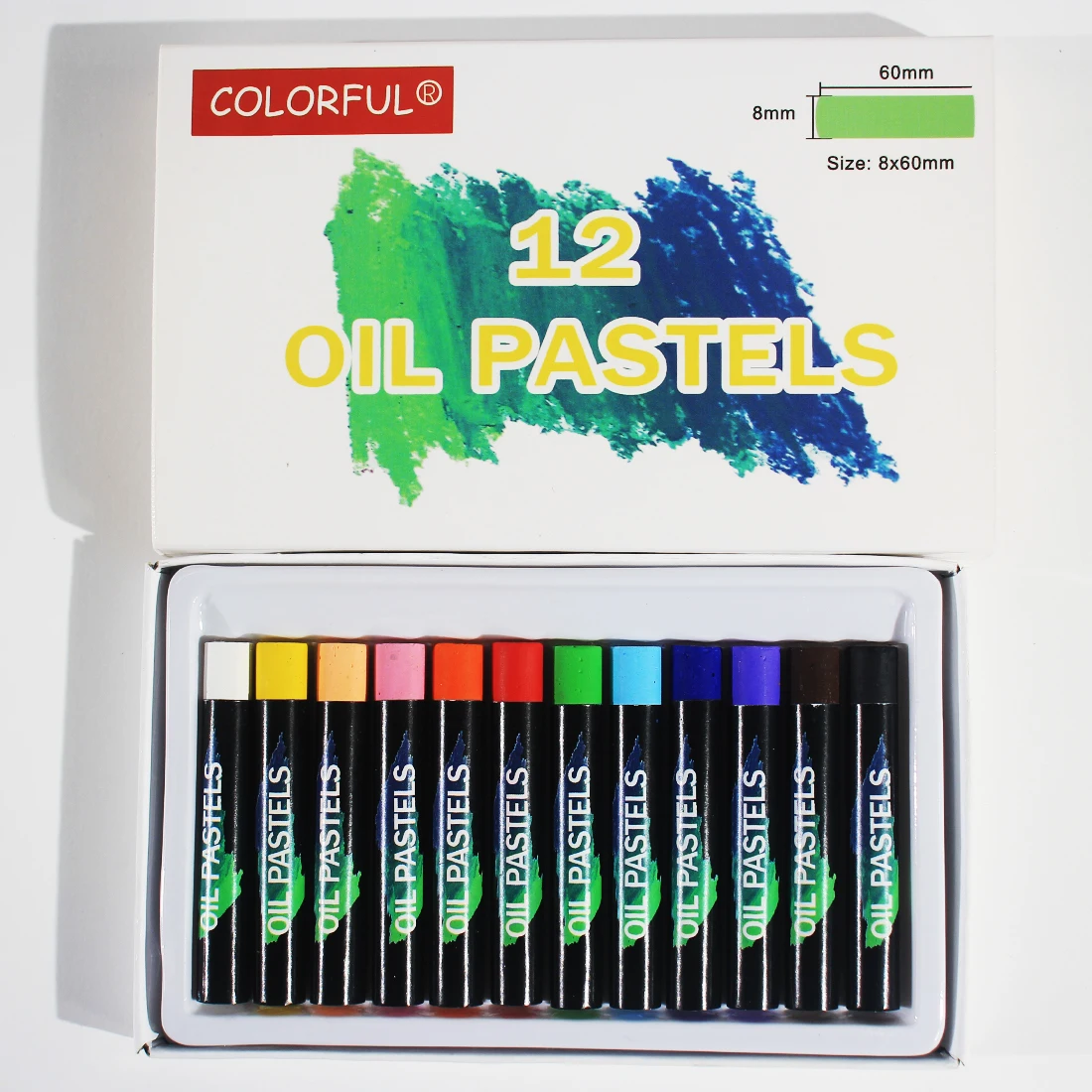 Colorful brand back to school B2S Oil pastel set colours of 12