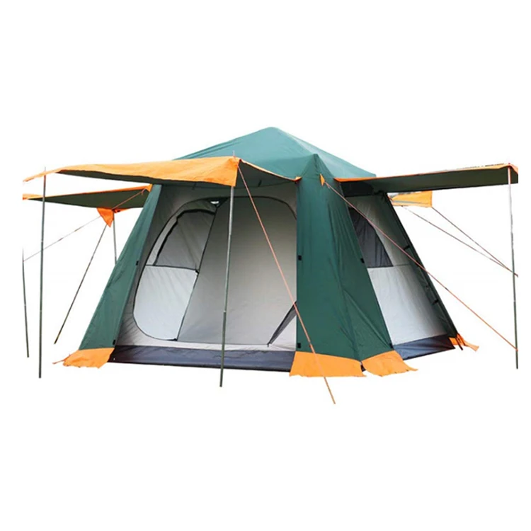 
Outdoor Aluminum Pole Folding Double double layer camping outdoor tent for sale 