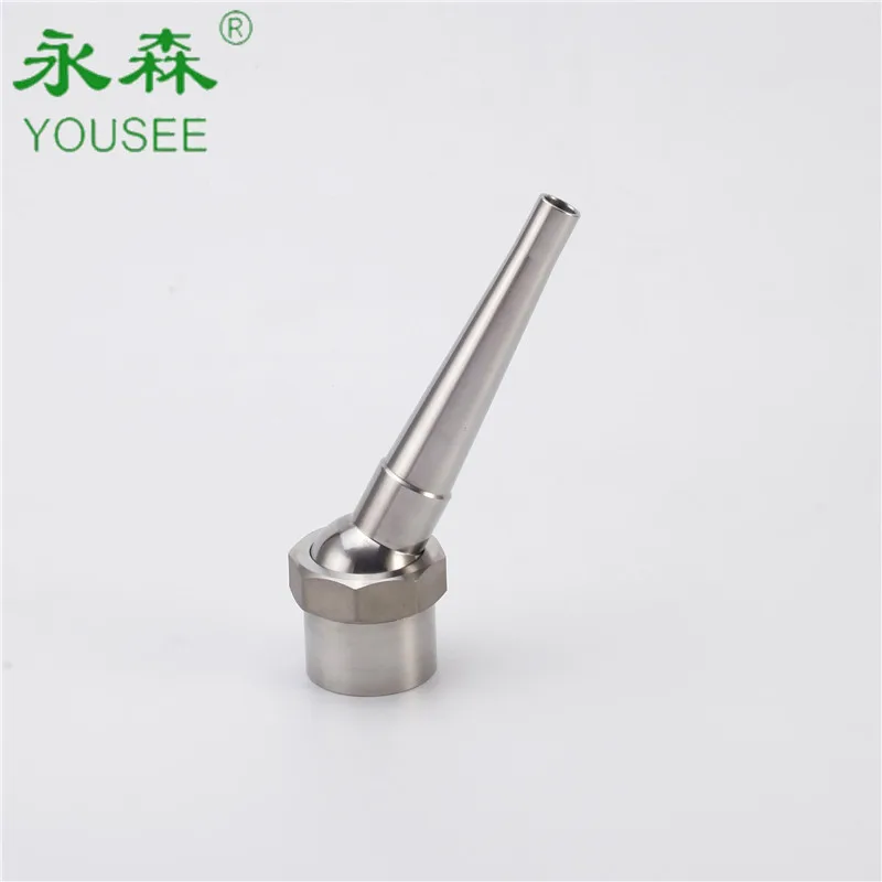 Stainless Steel Single Jet Garden Fountain Water Spray Nozzles 2'