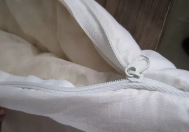 100% kapok microfiber pillowcase 200+200gsm filling fabric 100% cotton in non-woven bag