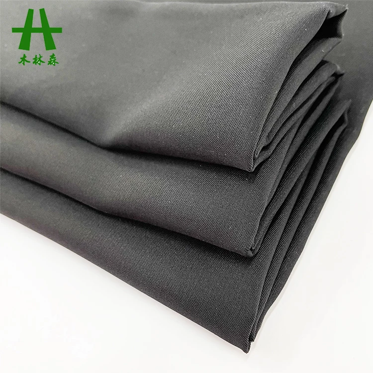 Mulinsen Textile 100% Polyester Formal Black Dubai Nida Fabric