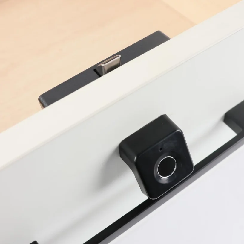 F162 smart drawer door lock fingerprint handle locks for home furniture intelligent smart lock key with cabinet handle