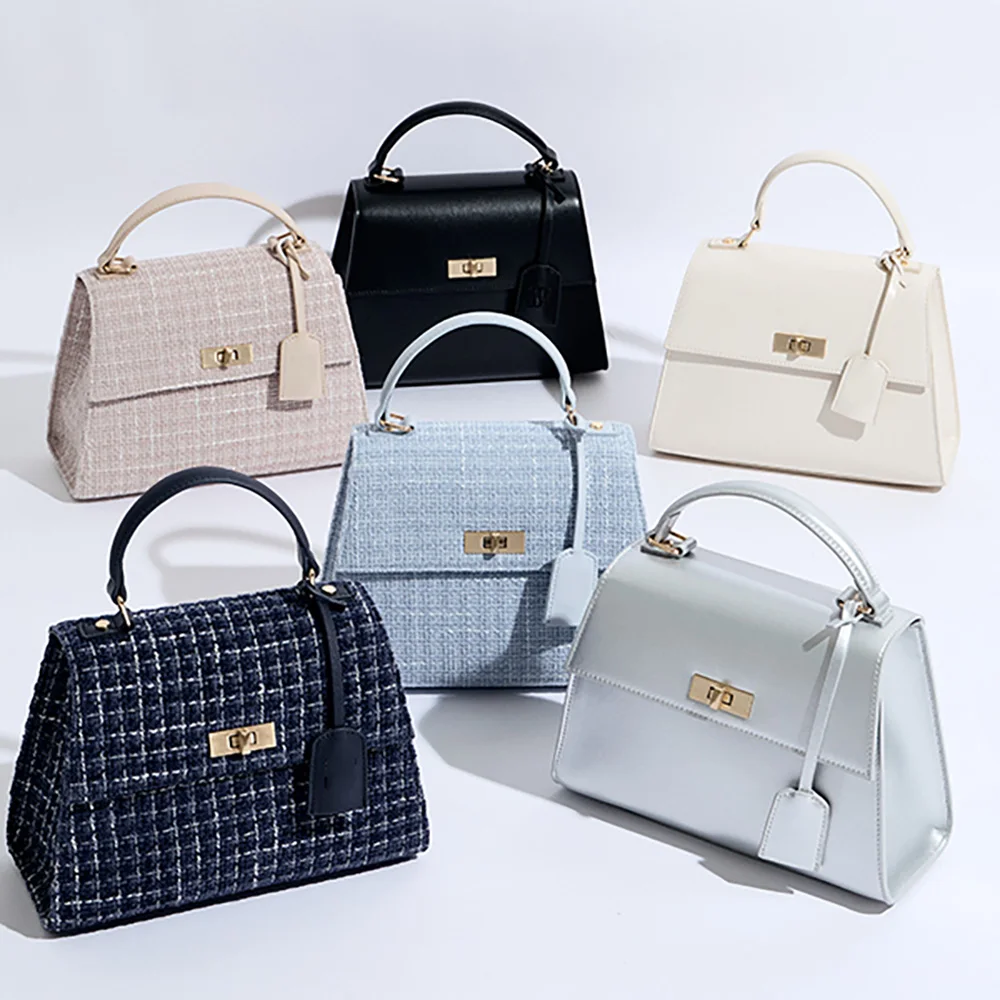 Fall And Winter New Arrival Women Fabric Vegan Leather Bags Luxury Designer Handbags Oem Purses And Handbags