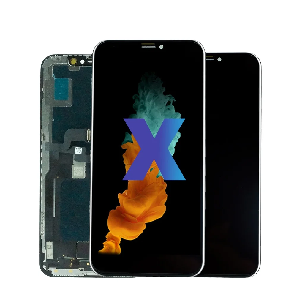 100% TESTED Original Display For iPhone X OLED X incell LCD With 3D Touch Digitizer Assembly For iphone x LCD Screen Replacement
