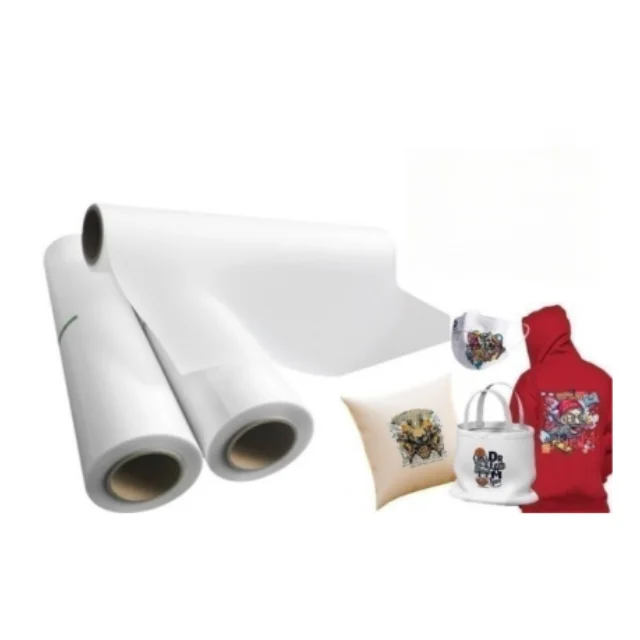 Heat Transfer Pet Film dtf film roll 60cm 30cm double side 30cm 60cm dtf paper double printing 30cm 33cm 60cm dtf filmP