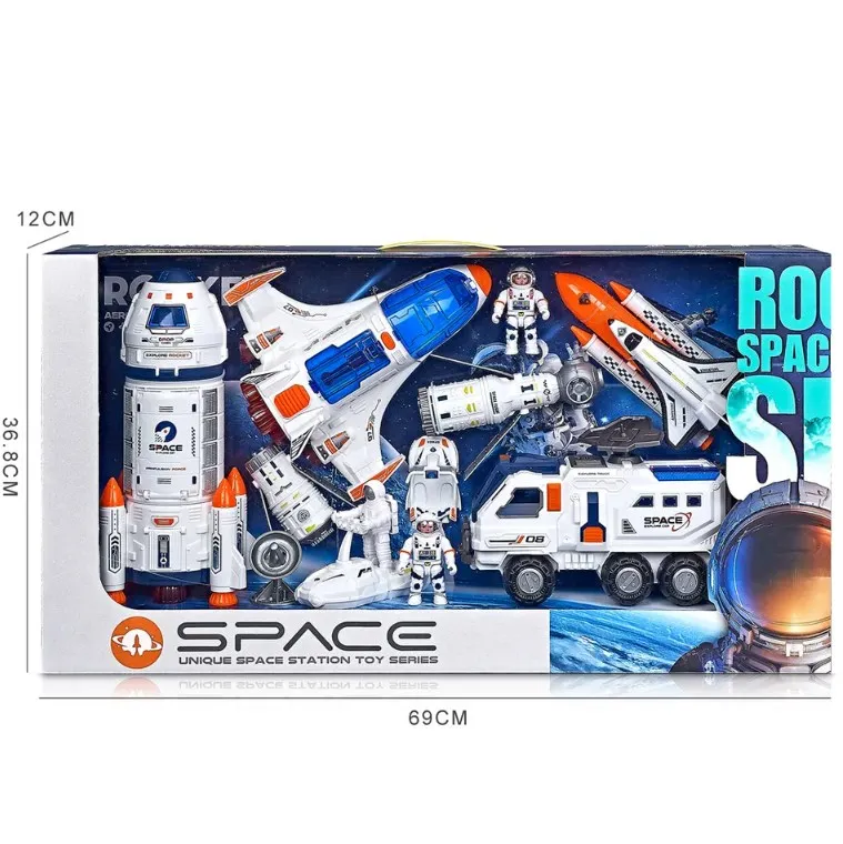 Educational Assembled Toys Spacecraft Astronaut Figures Shuttle Rocket Ejection Space Station Space Toys For Kid