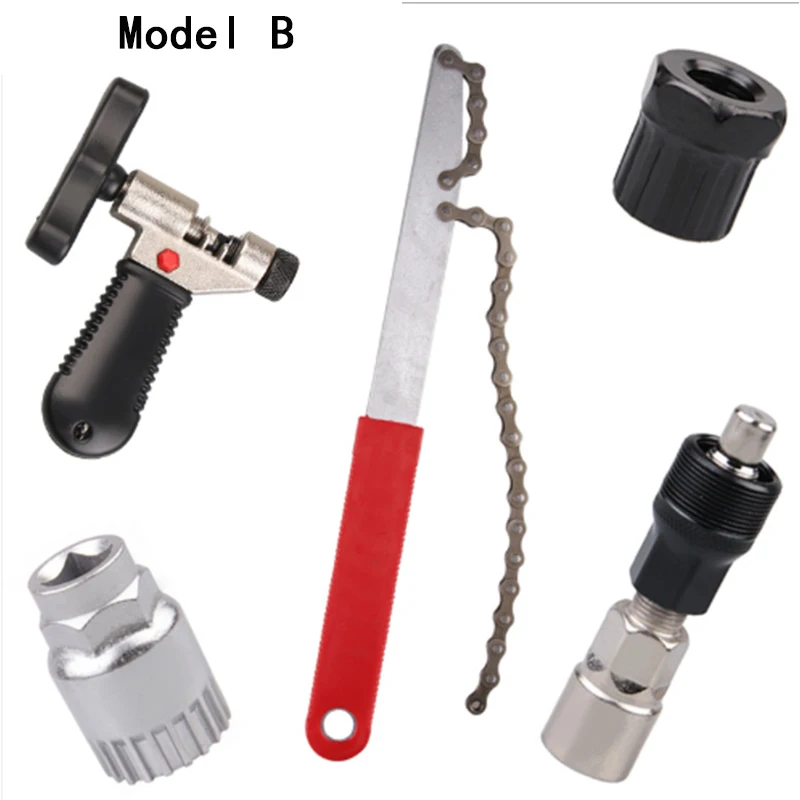 Bicycle Repair Tool Road Mountain Bike Crankset Wrench Chain Remover Bottom Sleeve Spoke Wrench Freewheel Tool Bike Part
