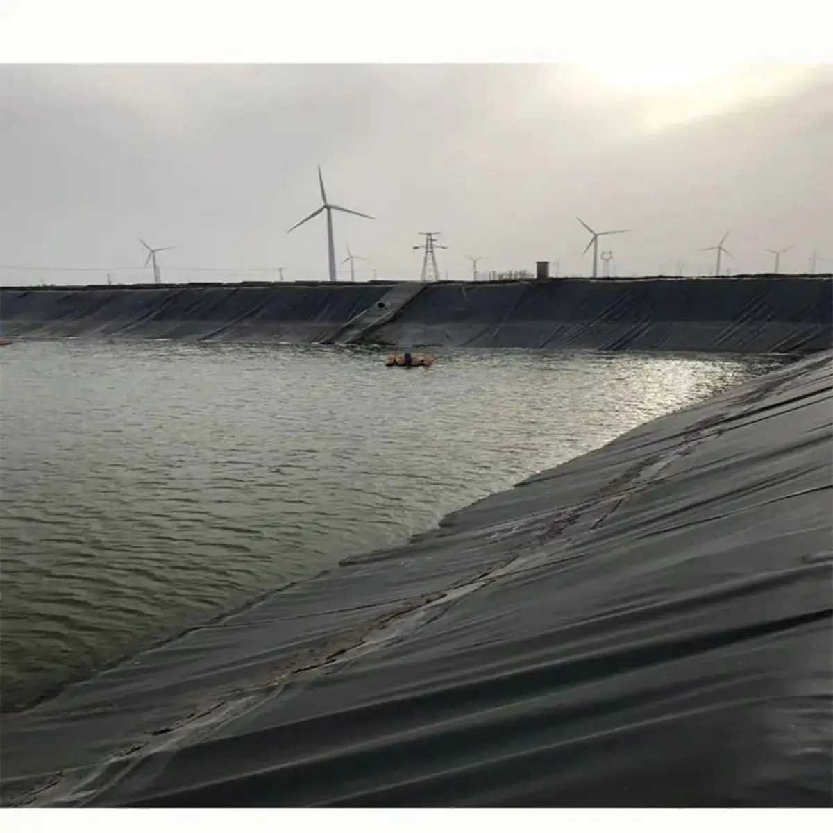 Hdpe LDPE LLDPE Pond Pool Liner 1mm Waterproof Plastic Dam for Reservoir Project in Kenya HDPE Geomembrane
