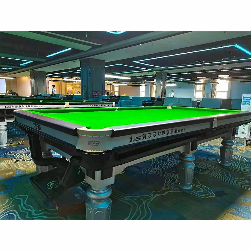 Professional Natural Slate Bed Pool Billiard Solid Wood Chinese Black 8 Ball Pool Snooker & Billiard Table In Stock