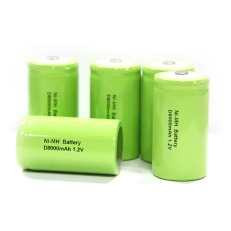 Rechargeable D Cells 5500mAh 1.2V Ni-MH High Capacity High Rate D Size Battery 1.2v d size 8000mah nimh battery