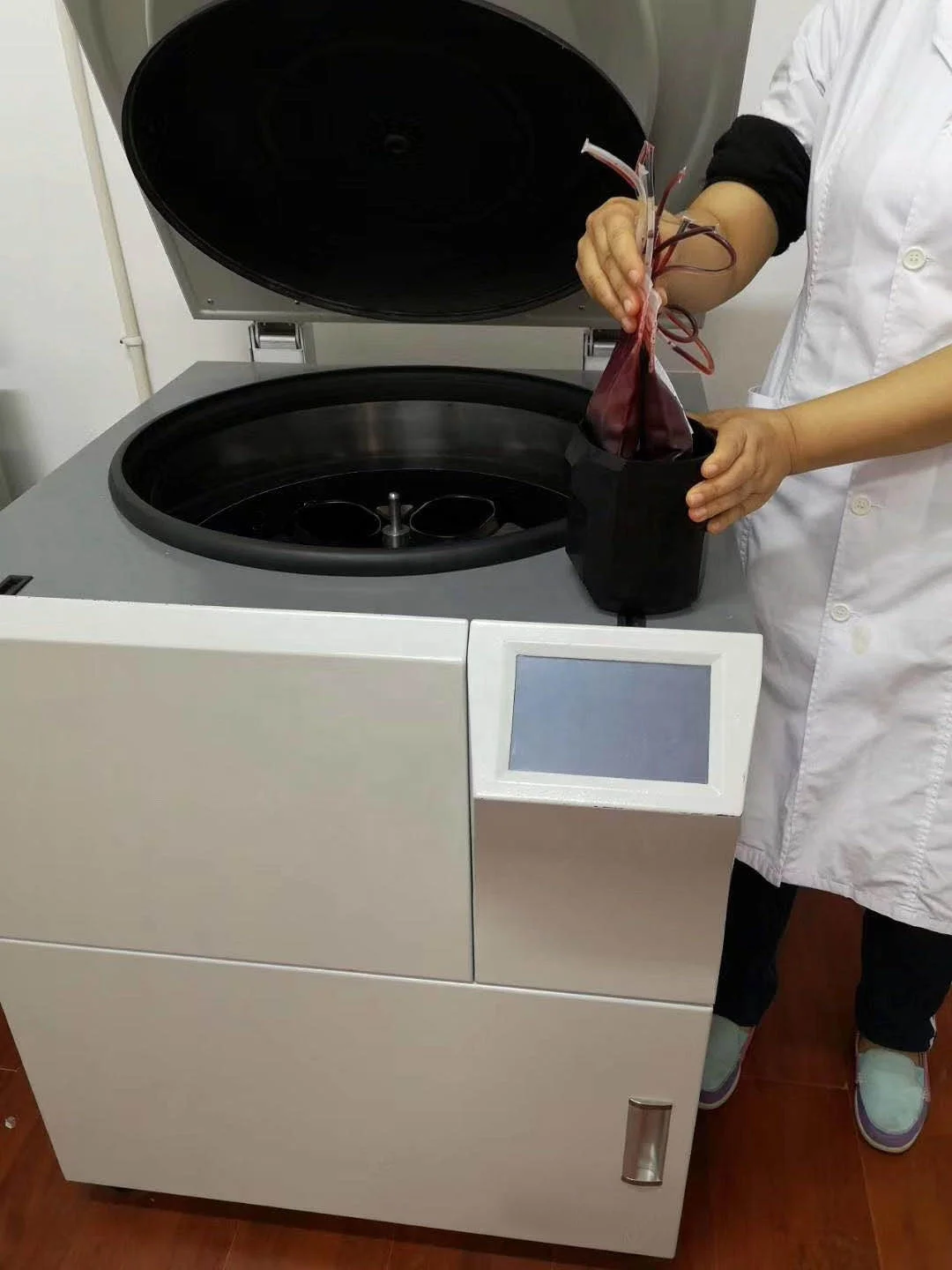 Malinmaus 1000ml*6 blood bag bank station Medical  Laboratory Low Speed Refrigerated Centrifuge