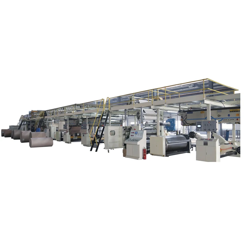 120-1600 Automatic steam heating 5ply corrugated cardboard carton making machine double wall corrugation production line