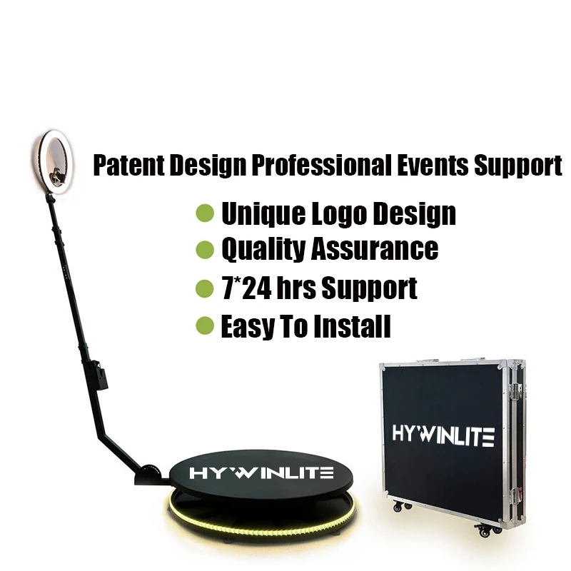 360 photo booth electric rotating display stand portable selfie 360 spinner degree photo booth