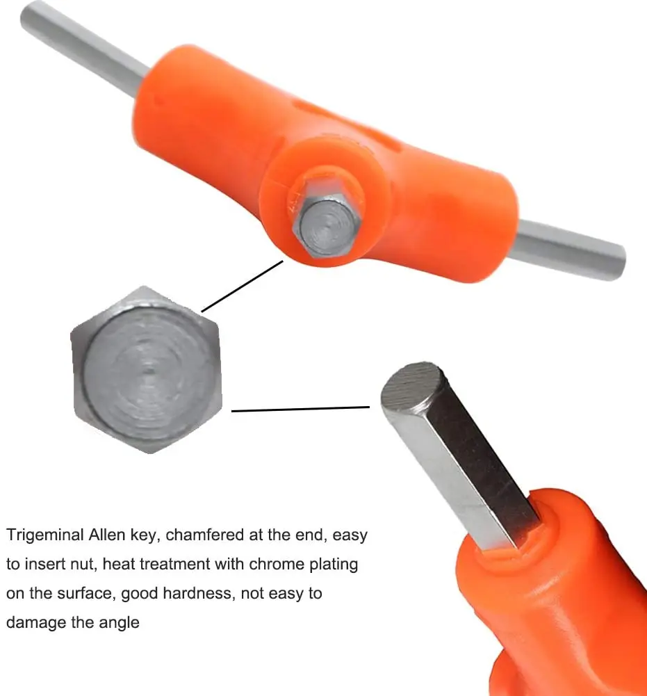 Wholesale Metric 2.5-8mm Standard Allen Wrench Set Hex Key Steel Allen key for Auto Bicycle Repair Bike Tools