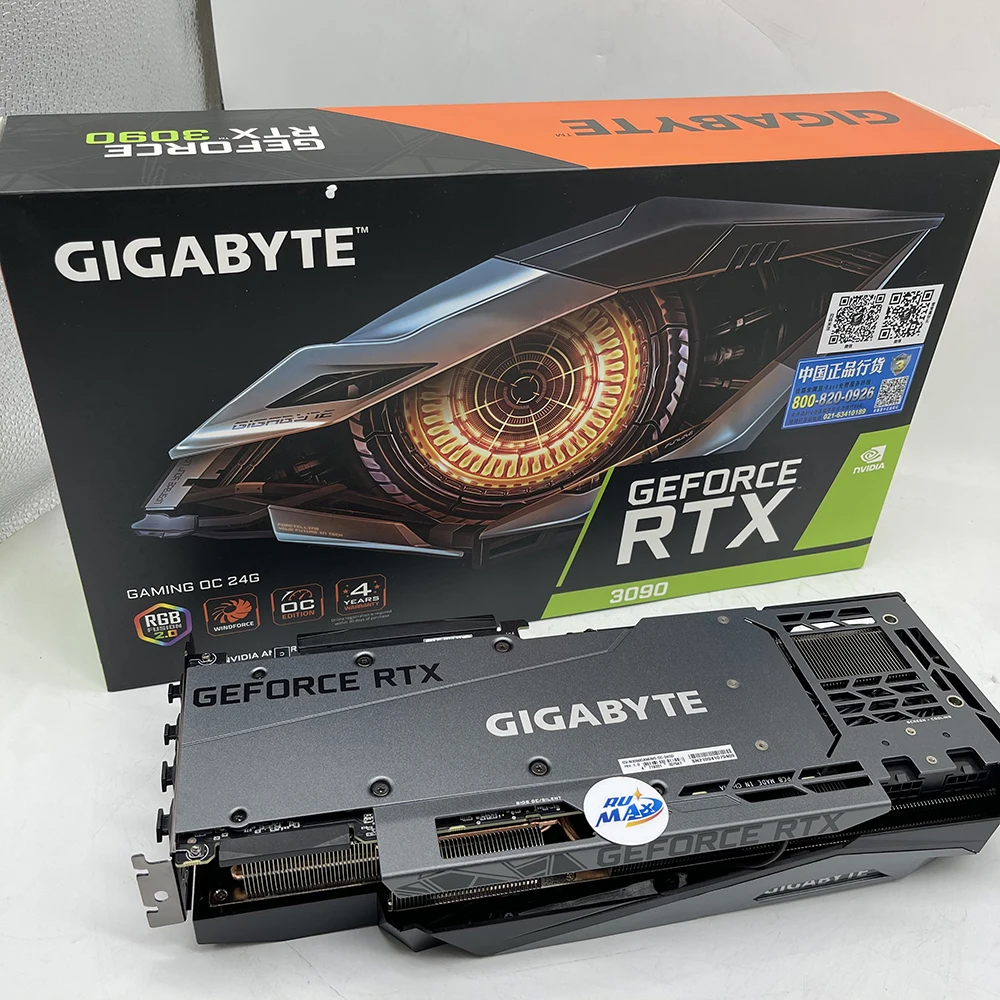 Rumax hot sale Gigabyte RTX 3090 24G OC gddr6 graphics card RTX 3090 gaming Graphics cards super 30 series for gaming