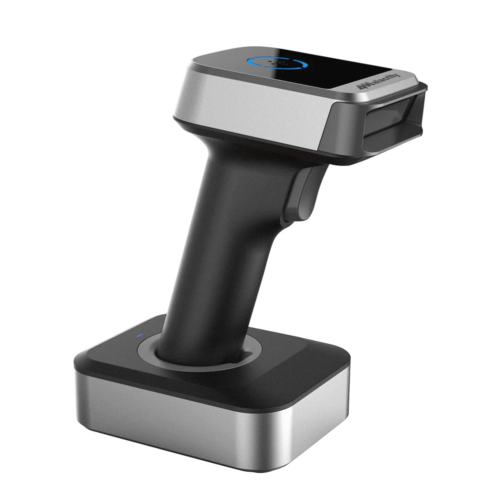 Ручной сканер штрих-кода 2D QR 2 4 ГГц проводное подключение USB для iPad iPhone планшетов или Windows Mac базовая подставка