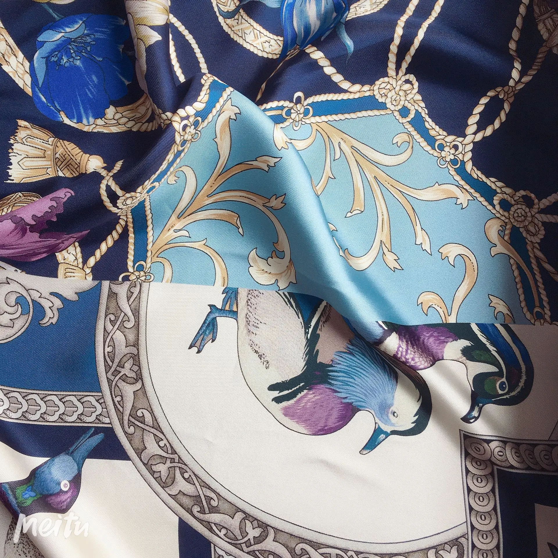 Hot sale cheap price useful elegant wholesale 100% silk fabric digital printed