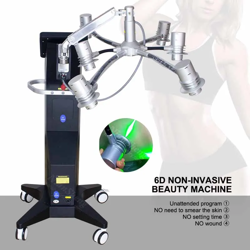 532nm Non-invasive Laser 6D lipo Laser Green Red light Cellulite Removal Slimming Lase Fat Removal Body Shape Shaping r Machine