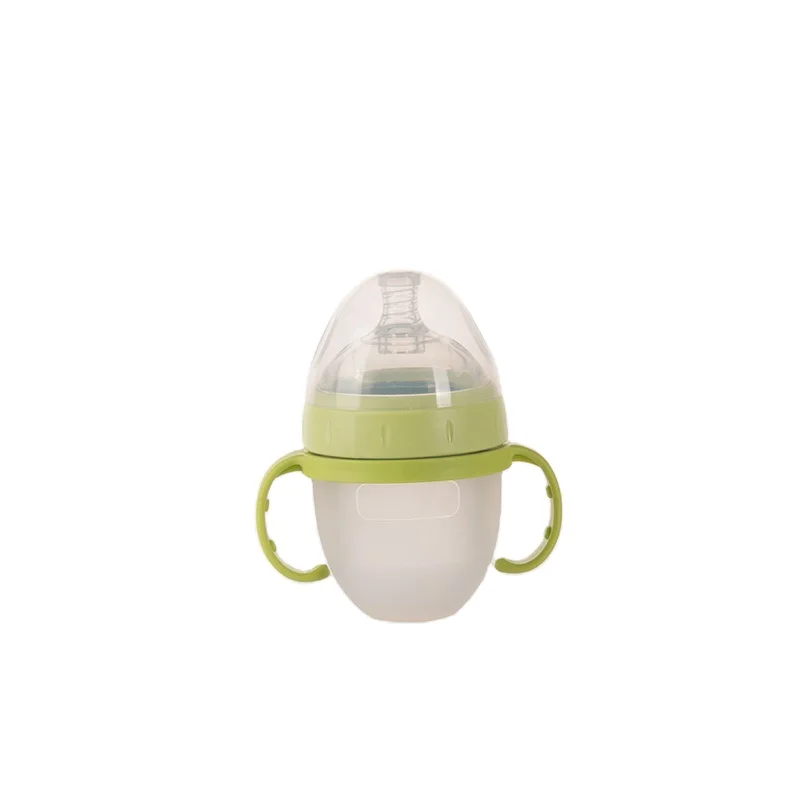 
BPA Free Food Grade Manufacturer Soft Silicone Milk Feeding Baby Bottle 