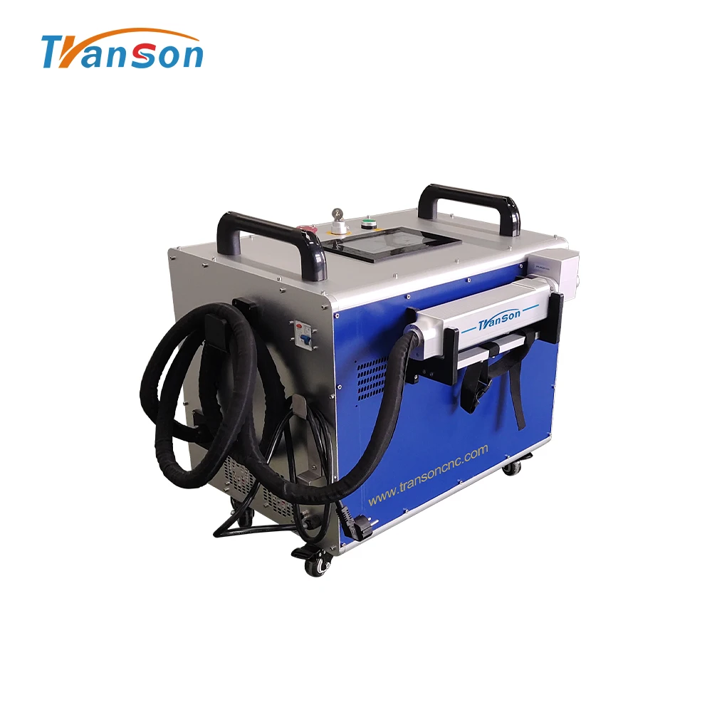 Laser Cleaning Machine 100w 200w 300w 500w Pulse Hand Held Fiber Laser Cleaning  for Paint Oxide Oil Removal