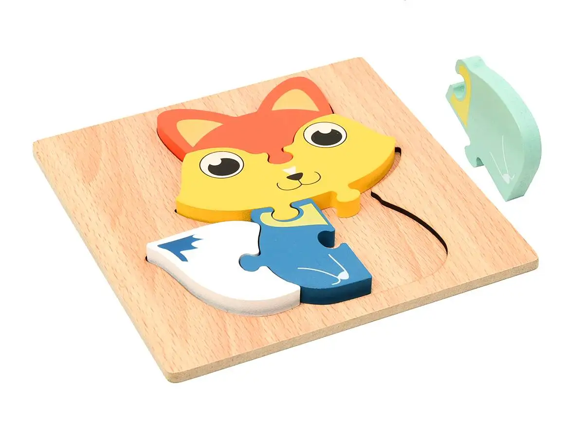 Hot-selling New Style Educational 3D Wooden Puzzle Building Blocks Game For Kids