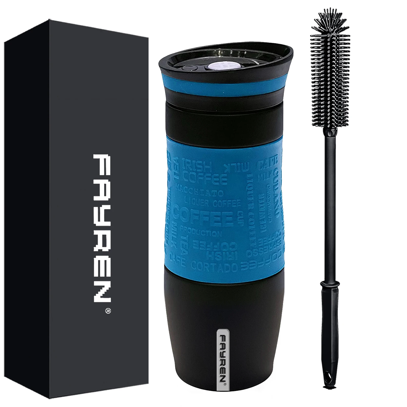 New Eco-Friendly 380ml Tumbler with Handle and Straw Lid Insulated Stainless Steel Custom Logo Travel Car Tumbler with Straw