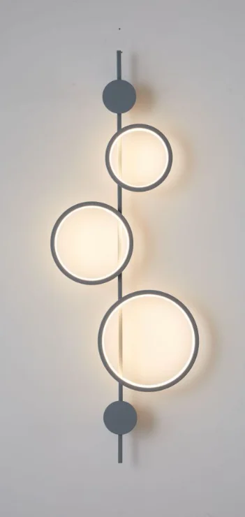 Modern light luxury Internet celebrity living room background wall lamp corridor aisle bedroom bedside line wall lamp