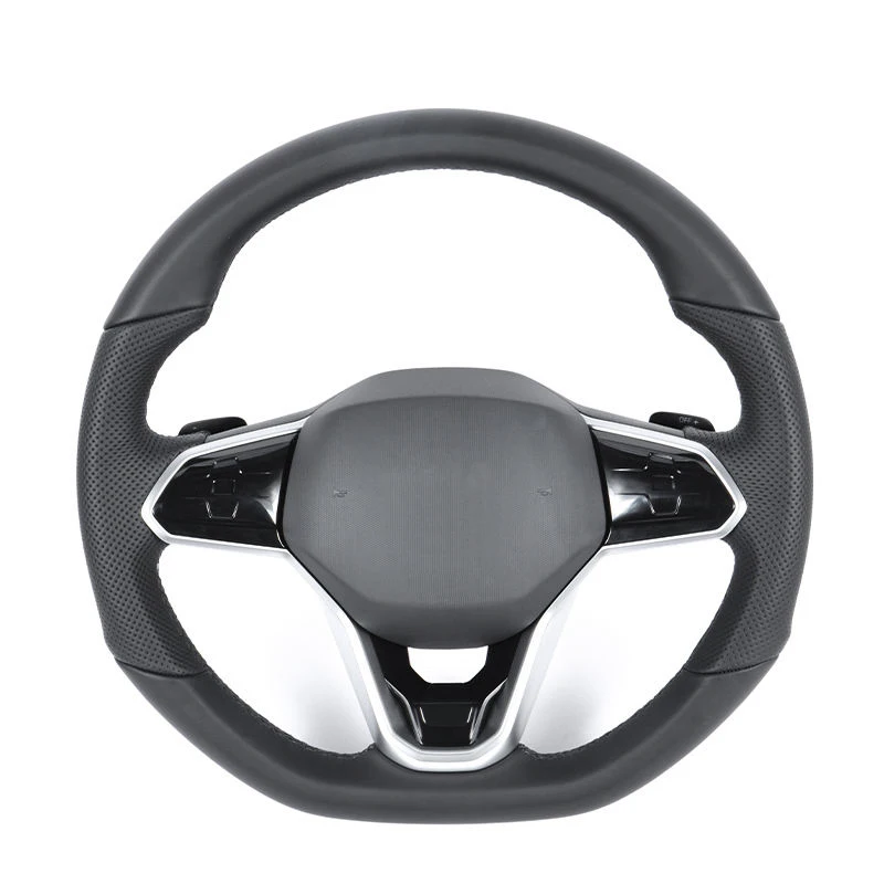 Custom Upgrade Half PerforatedVolant Lenkrad  Leather Steering Wheel for VW Golf 6 7 GTI MK7 Mk7.5 Polo Tiguan Jetta Passat B6