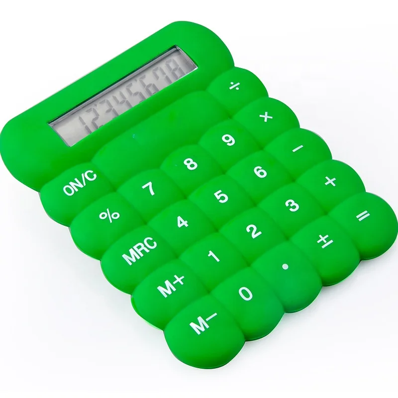 8-digit Rubber calculator wholesale desktop silicone promotion gift calculator student kids office