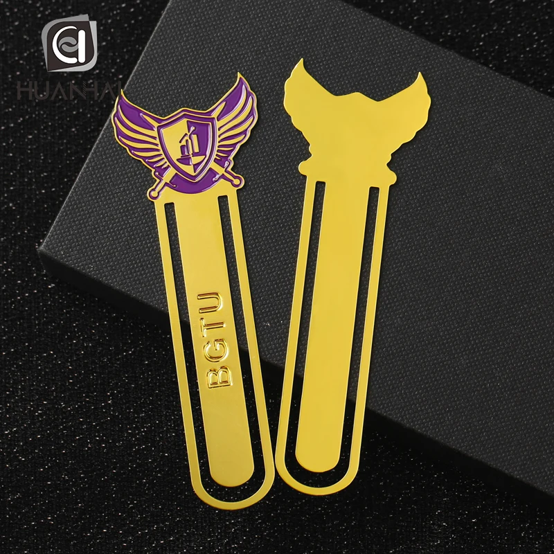 Сделанные на заказ канадские подарки, эмалированный логотип, железные металлические закладки для книг