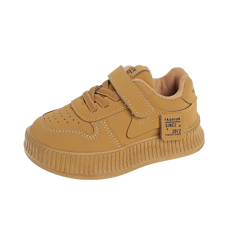 Spring Baby Sports Sneakers Breathable Leather Basketball Running Lightweight Non-Slip Outdoor Walking Athletic Shoe