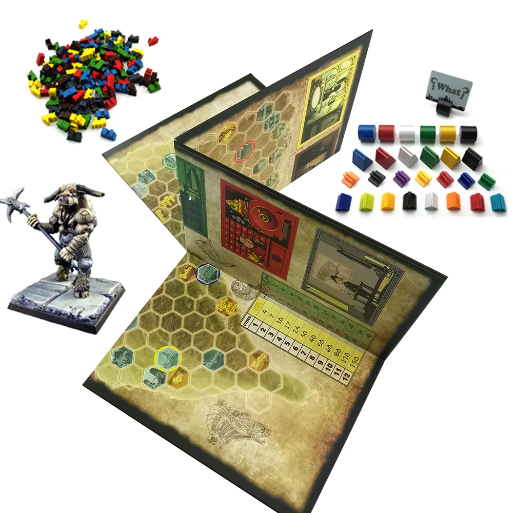 Wholesale Adult Customize Design Printing Game Board Playing Playmat Card Game Drinking Cards Home Custom Turntable Board Game