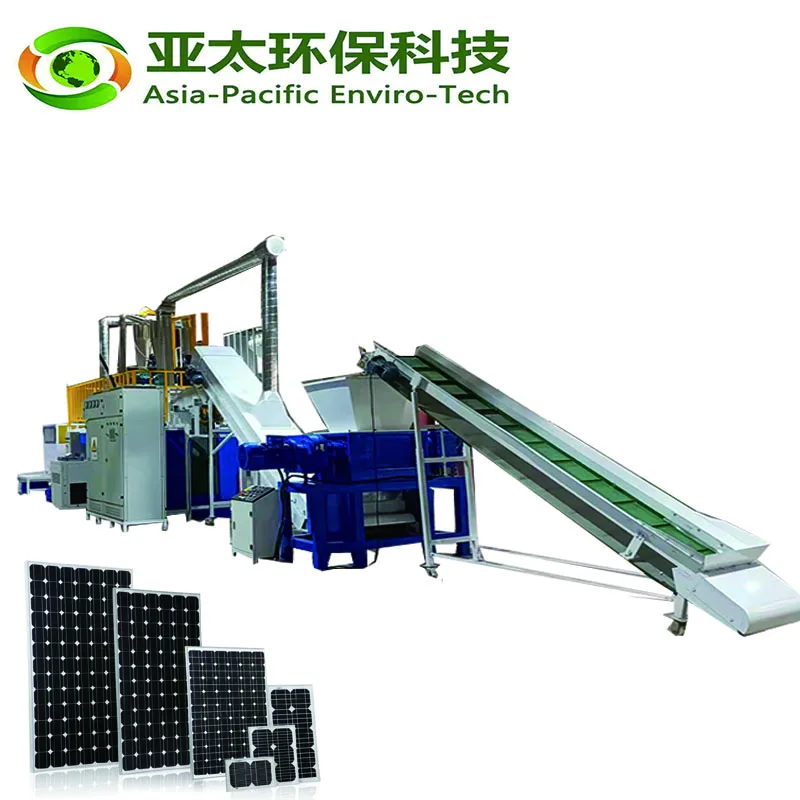 Hot Best Selling Solar Panel Crushing Sorting Equipment Solar Panel Recycle Plant