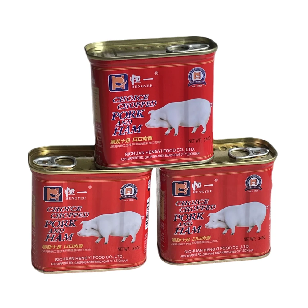hot sale factory direct sale canned meat luncheon meat pork meat ham 340g canned ham and pork