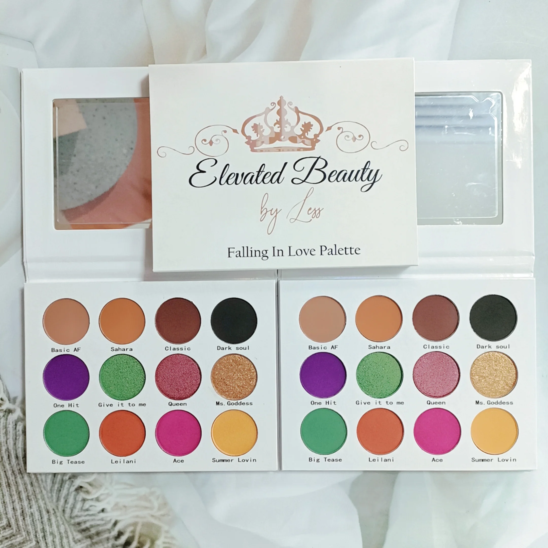 12C Matte Mineral Makeup Pigments Shimmer Powder for Eye Shadow Eyeshadow Glitter DIY Palette