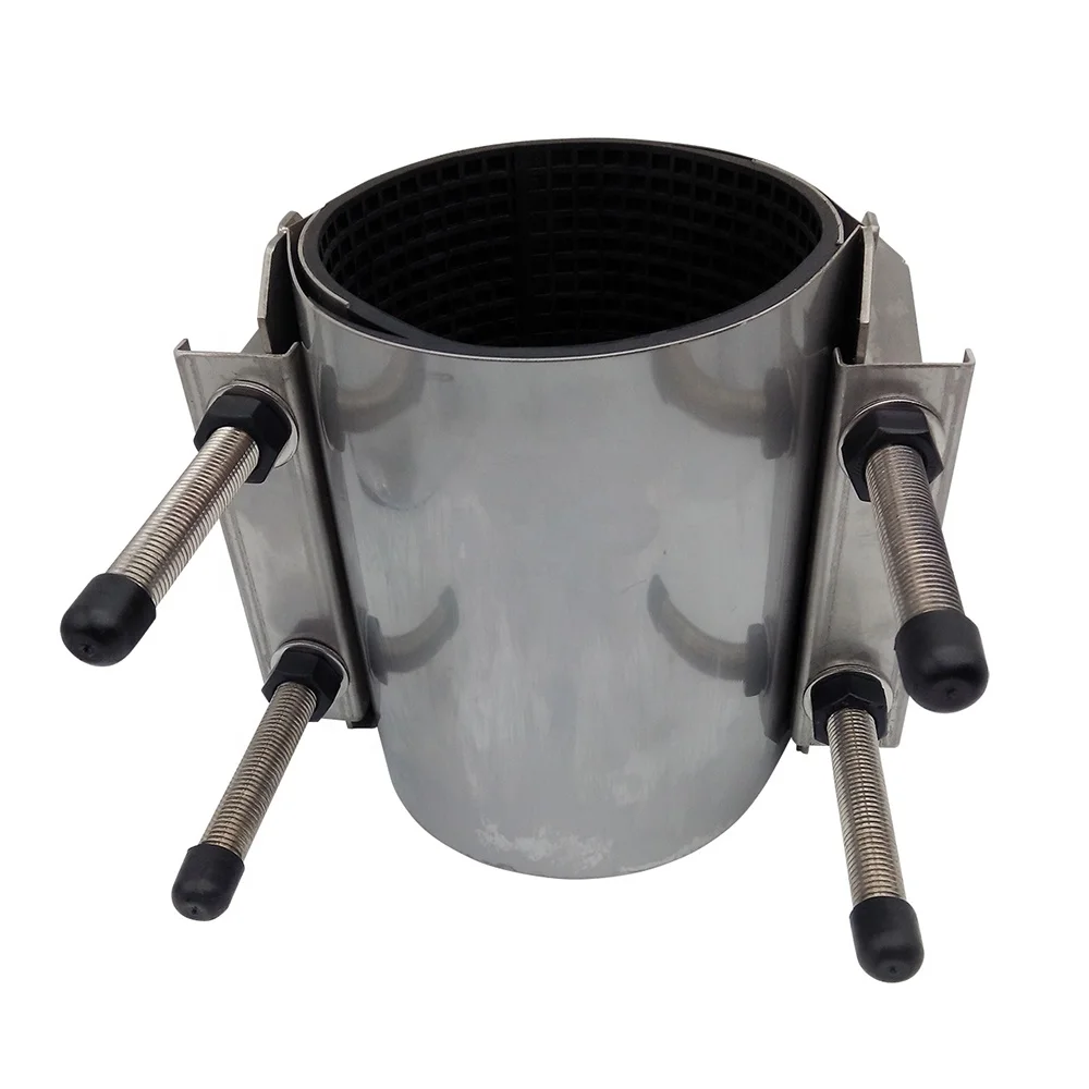 Full Stainless Steel Band Repair Pipe Clamps for Various Pipe O.D.